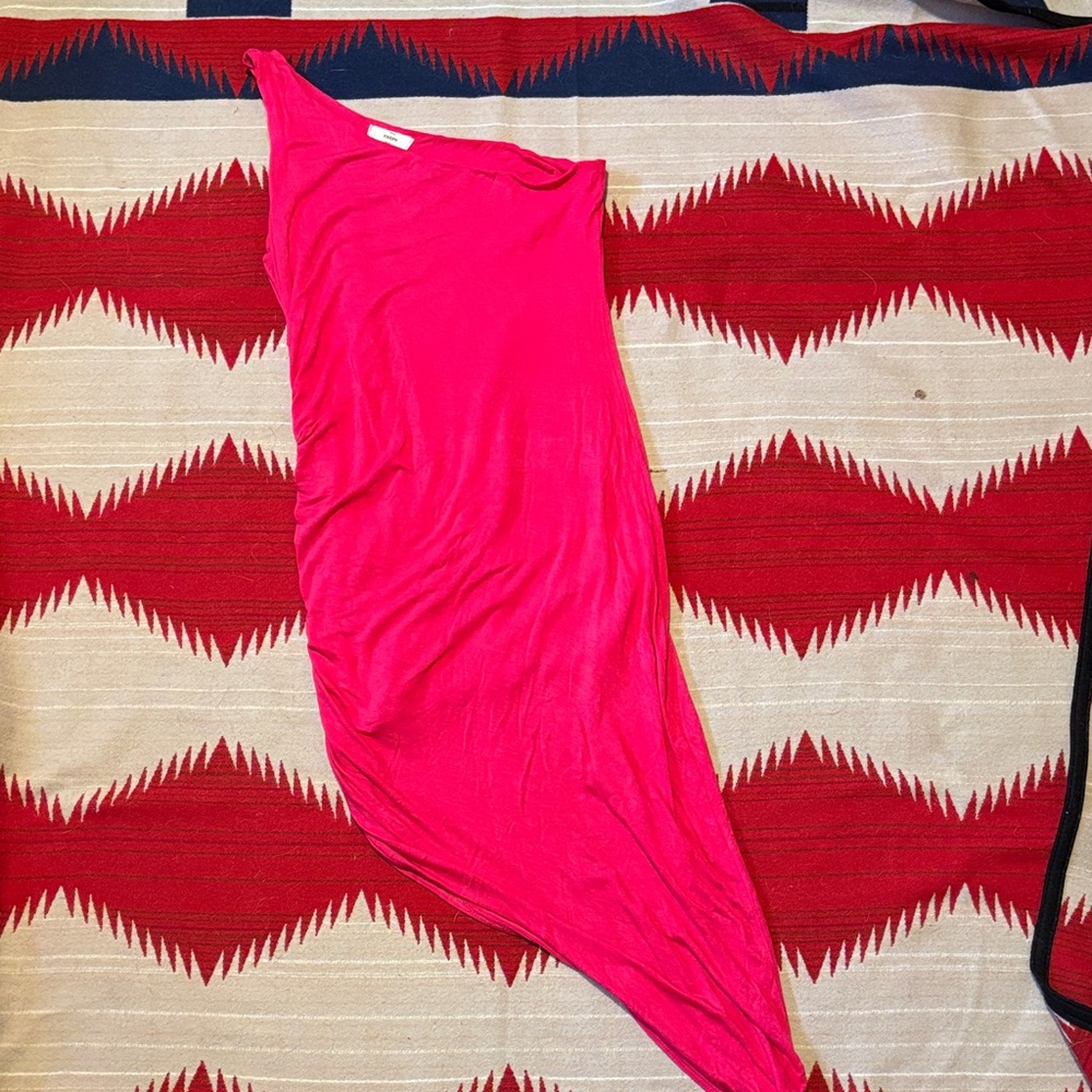 Metro Vibrant Pink Asymmetrical Dress women’s large